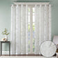 Palm Leaf Burnout Sheer Window Curtain White 50x84
