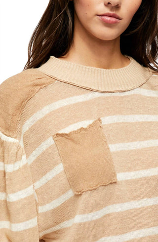 Free People - BETWEEN THE LINES STRIPE SWEATER