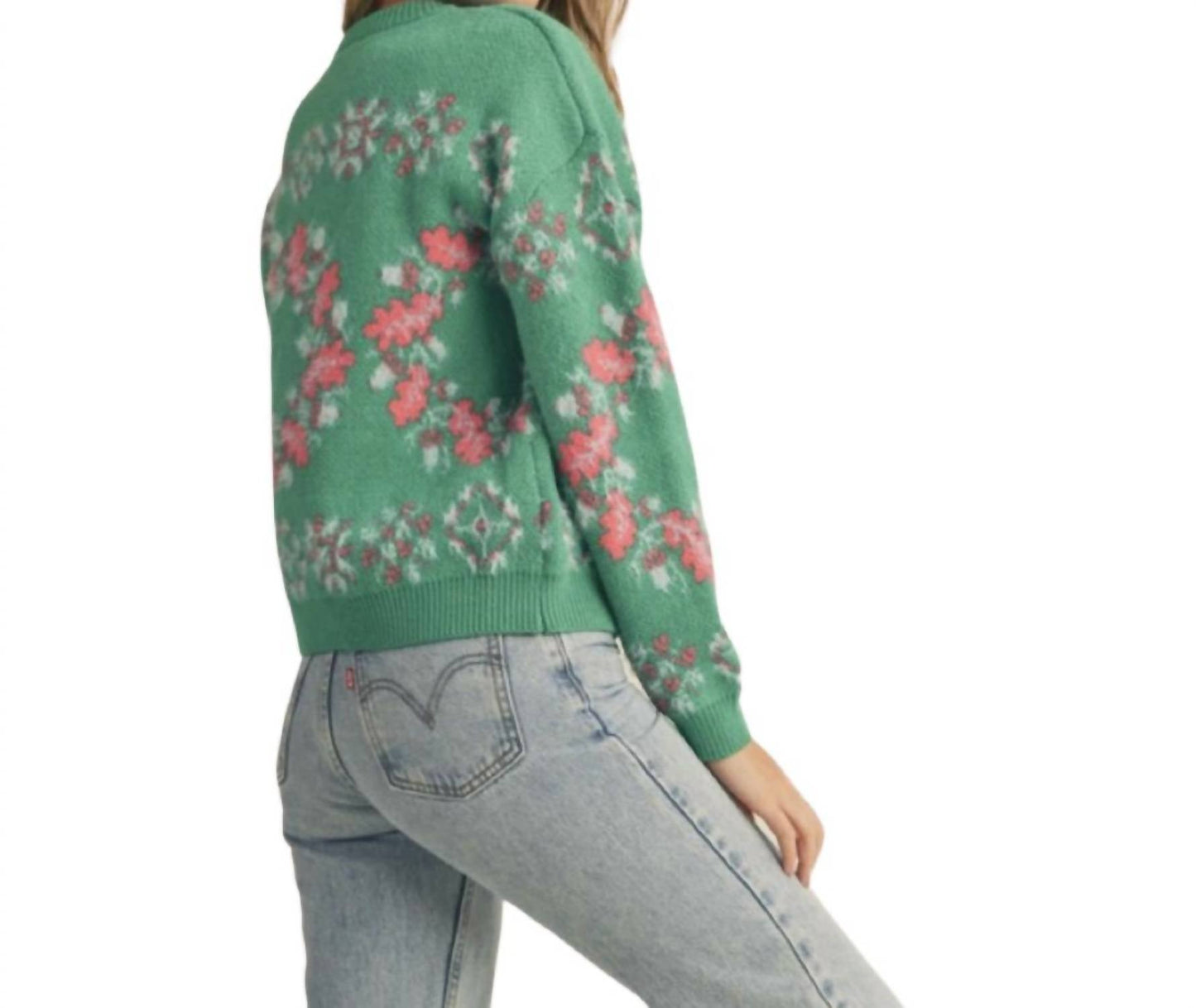 &Merci - Mixed Knit Faire Isle Sweater