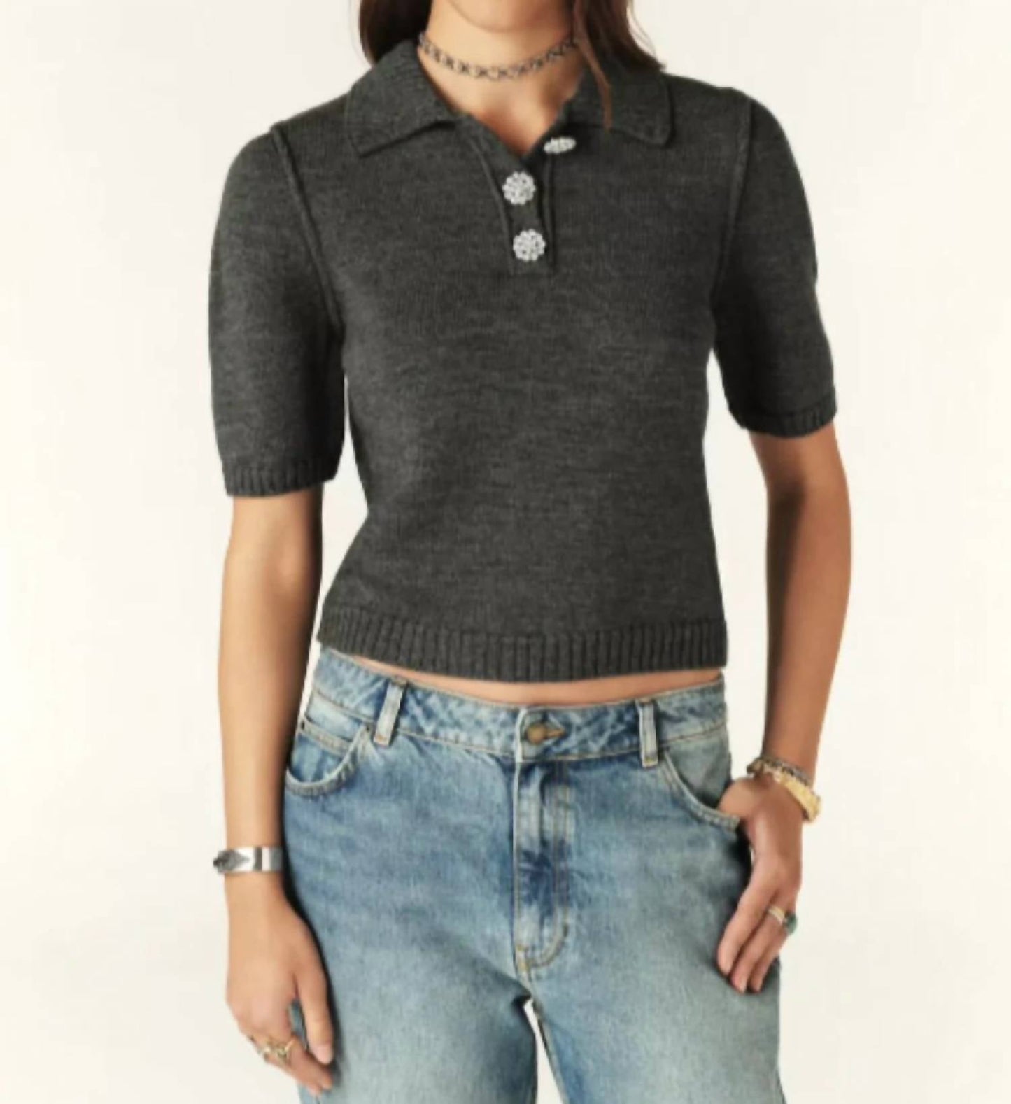 Ba&Sh - Dylak Boxy Polo Shirt
