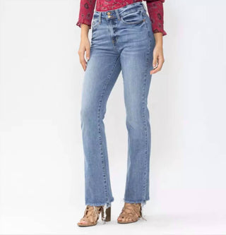 Judy Blue - High Waist Double Button Bootcut Jean