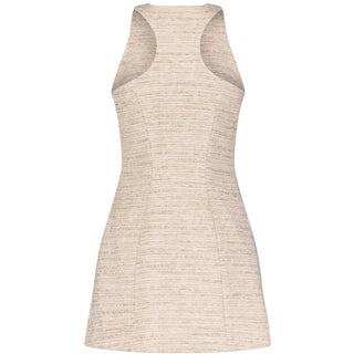 Matthew Bruch - Natural Tweed Vest Mini Dress