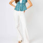 Judy Blue - High-waisted Braided Detail Wide Leg Jeans