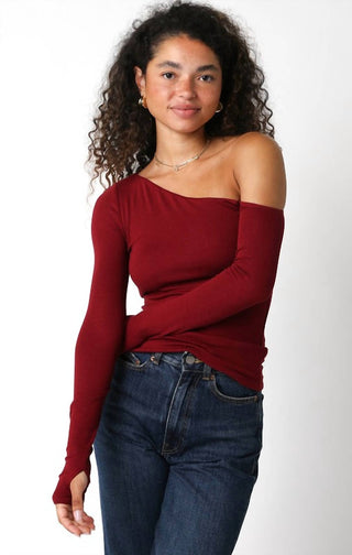 Olivaceous - Gigi Asymmetrical Top