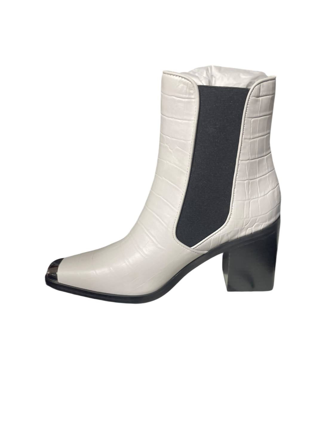 Senso - Women's Sky Ice Crocodile-embossed Leather Mid-calf Boots