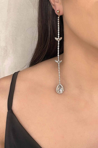 Ettika - Women's Mix It Up Crystal Asymmetrical Earrings