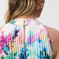 Joseph Ribkoff - Floral Pleated Satin Maxi Dress