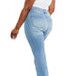 Vibrant Miu - Full Size Jess Button Flare Jeans