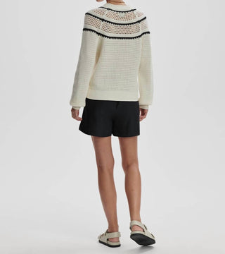 Varley - Padbury Pointelle Knit Sweater