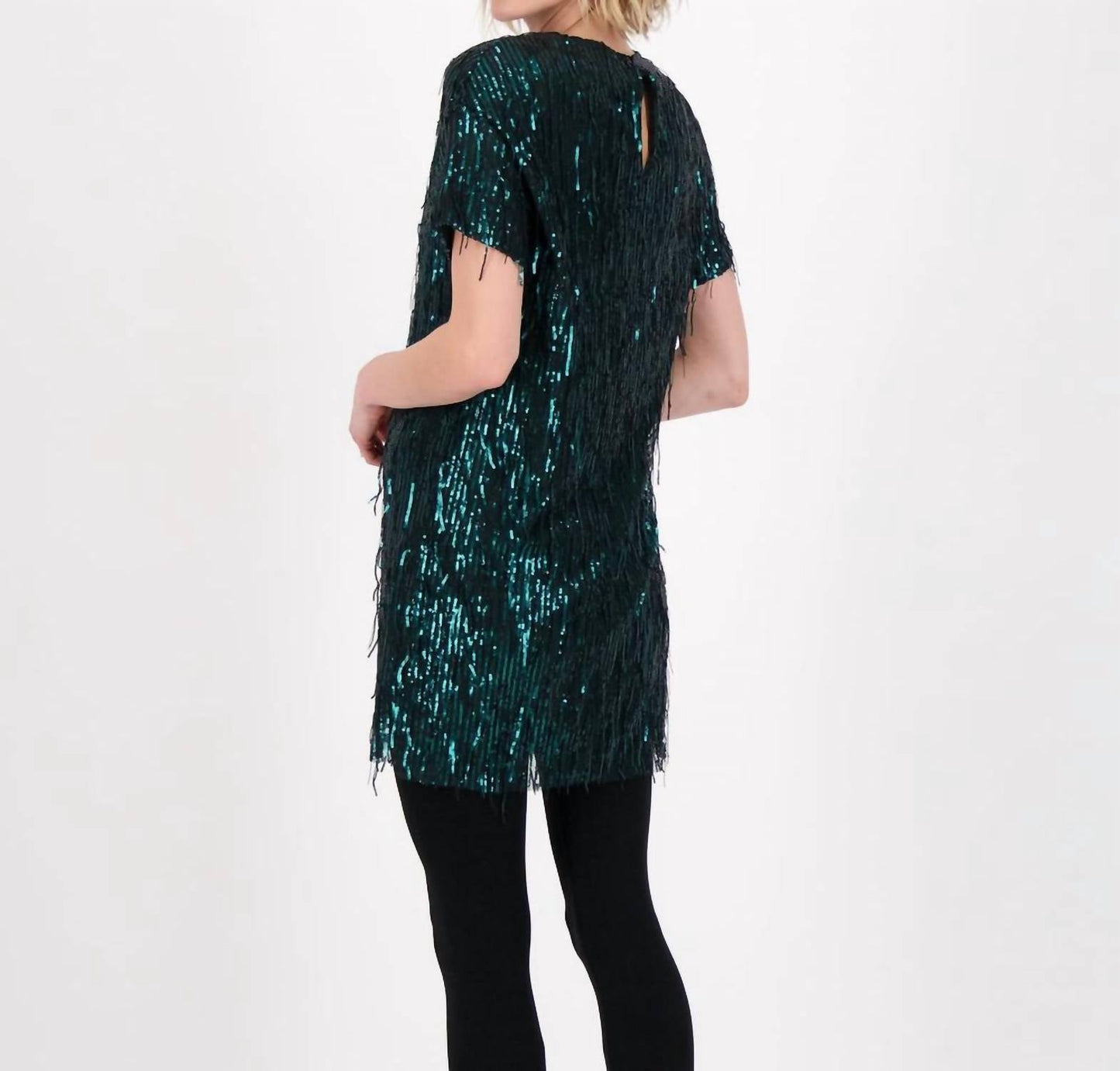 Gabby Isabella - Sequin Fringed Mini Dress