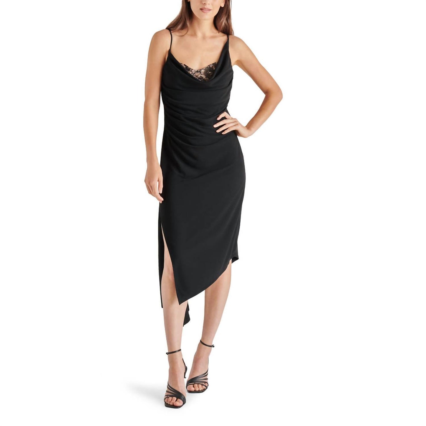 Steve Madden - Lysette Draped Lace Slip Dress