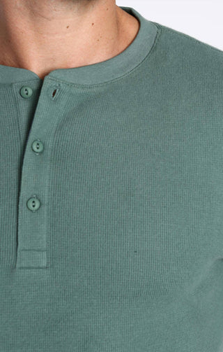 Jachs New York - Brushed Waffle Long Sleeve Henley