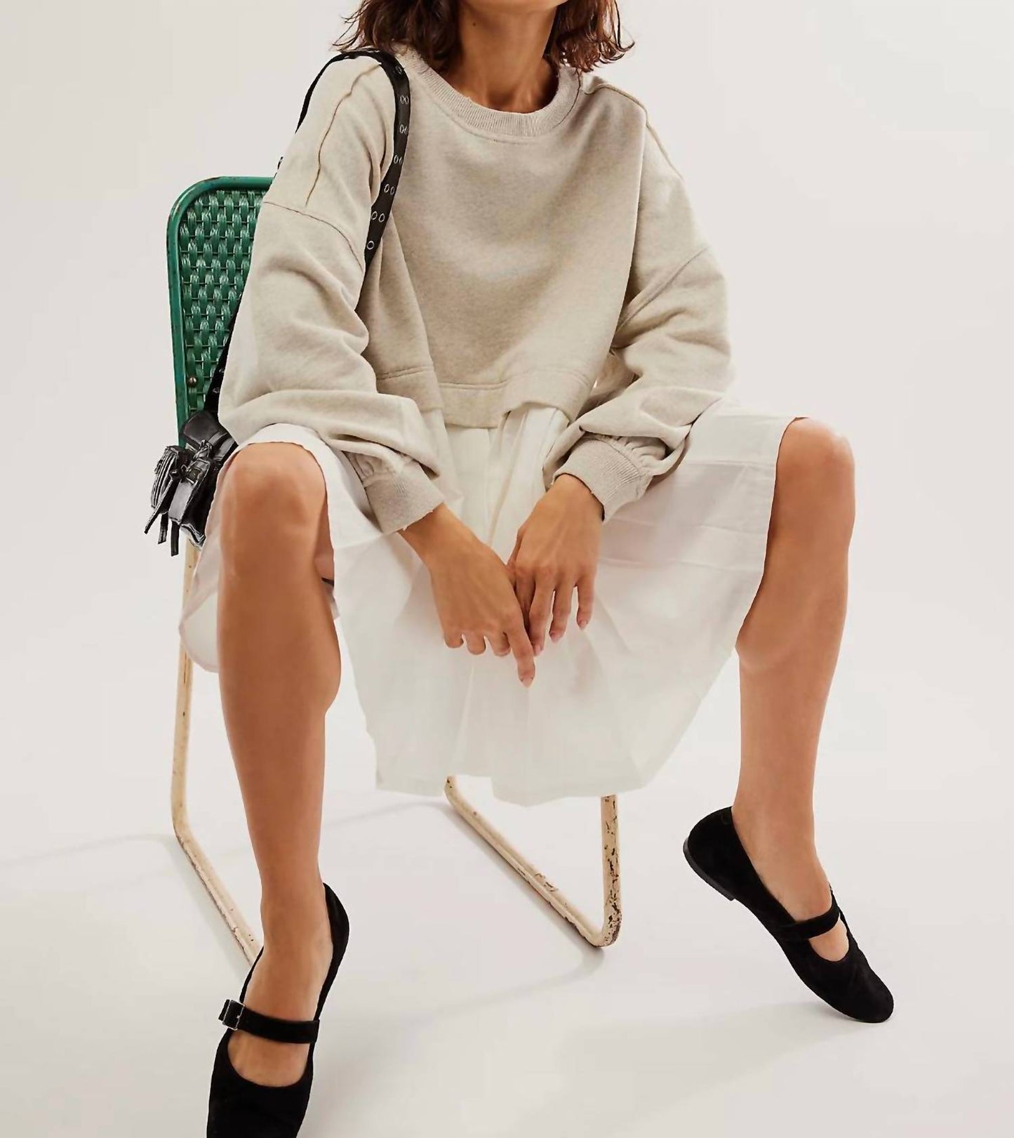 Free People - Eleanor Sweatshirt Mini Dress