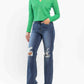Judy Blue - High Waist 90s Knee Destroy Straight Jeans