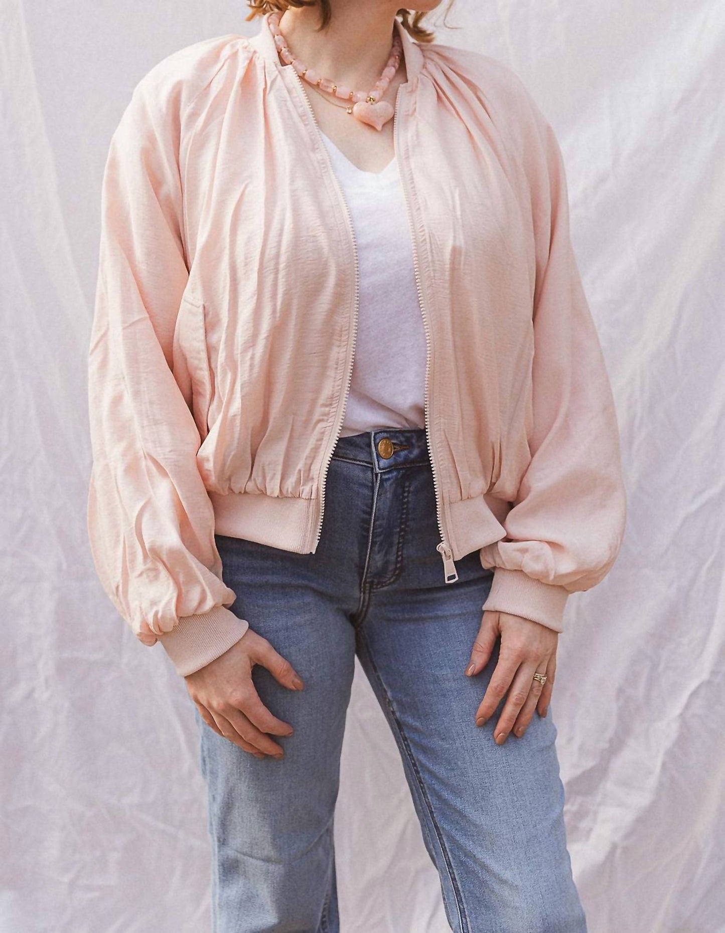 Steve Madden - Bessie Woven Bomber Jacket