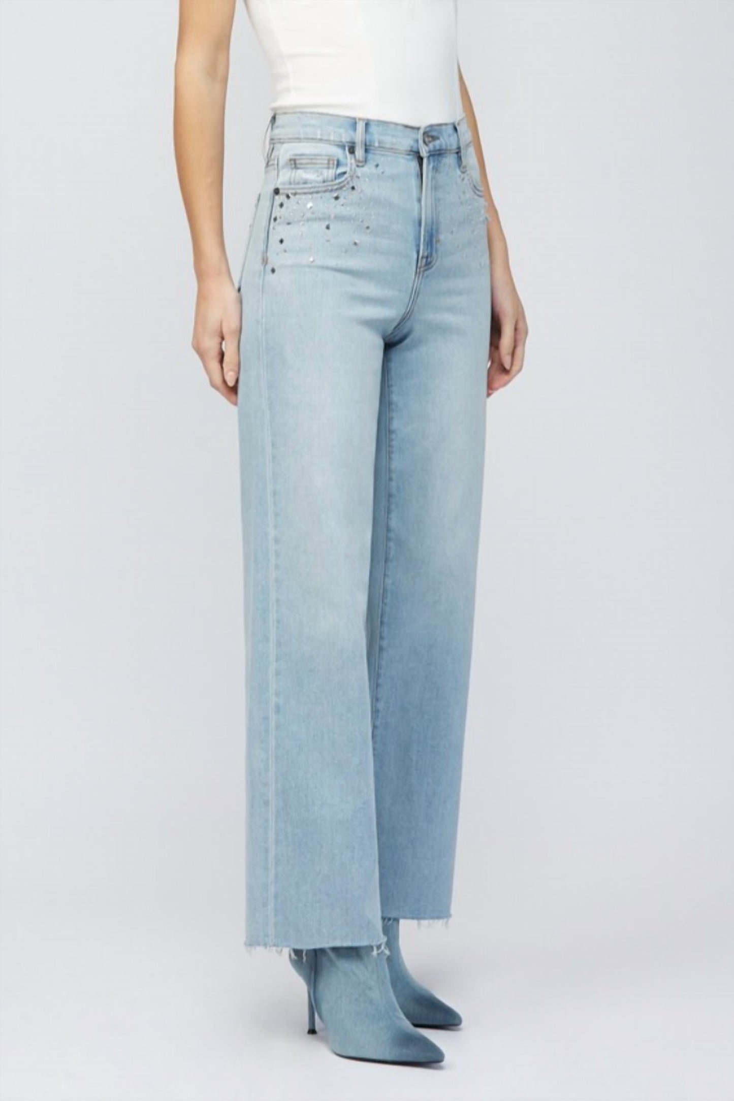 Hidden - Logan High Rise Dad Wide Leg Jeans