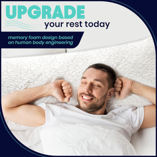 Adjustable Memory Foam Body Pillow- 54 x 20 Inches