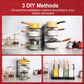 Adjustable Pot Rack and Pan Organizer for Kitchen Storage