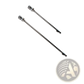 Adjustable Silver Metal 30cm Extension Rod Set