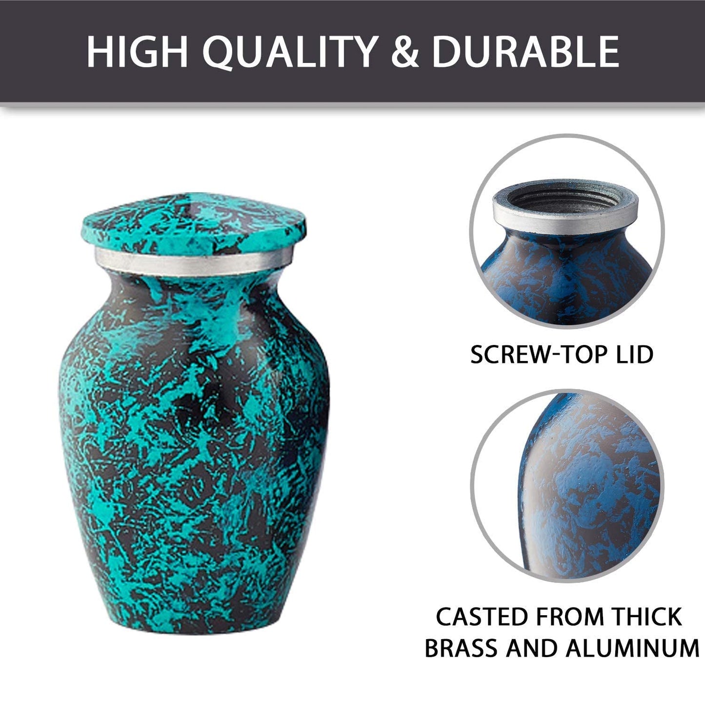 Adult Cremation Urns with Velvet Bag