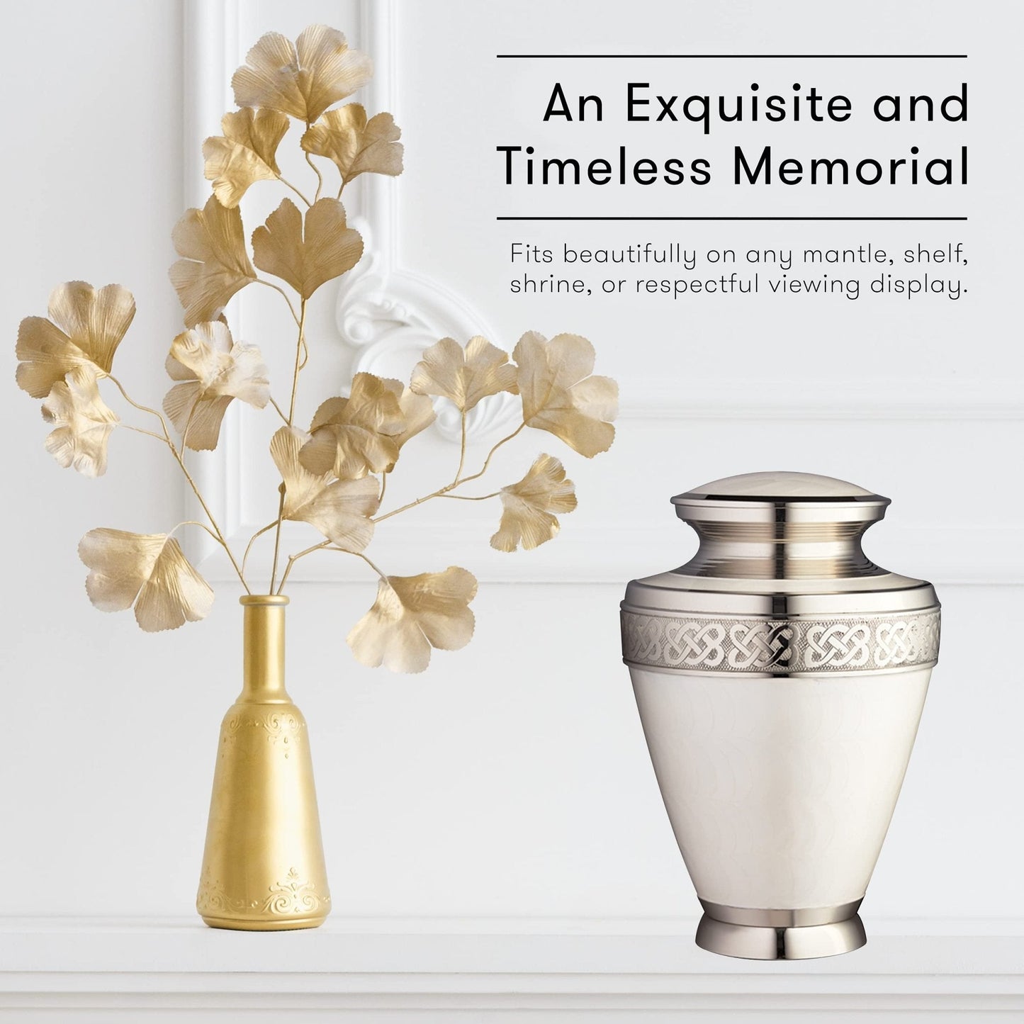 Adult Cremation Urns with Velvet Bag