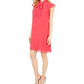 Vince Camuto - Ruffle Tie Neck Chiffon Mini Dress