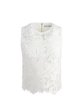 Alice + Olivia - Danielle Lace Front Sweater Tank