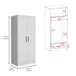 Canaan 2-Piece Bedroom Set, Armoire + Dresser, White