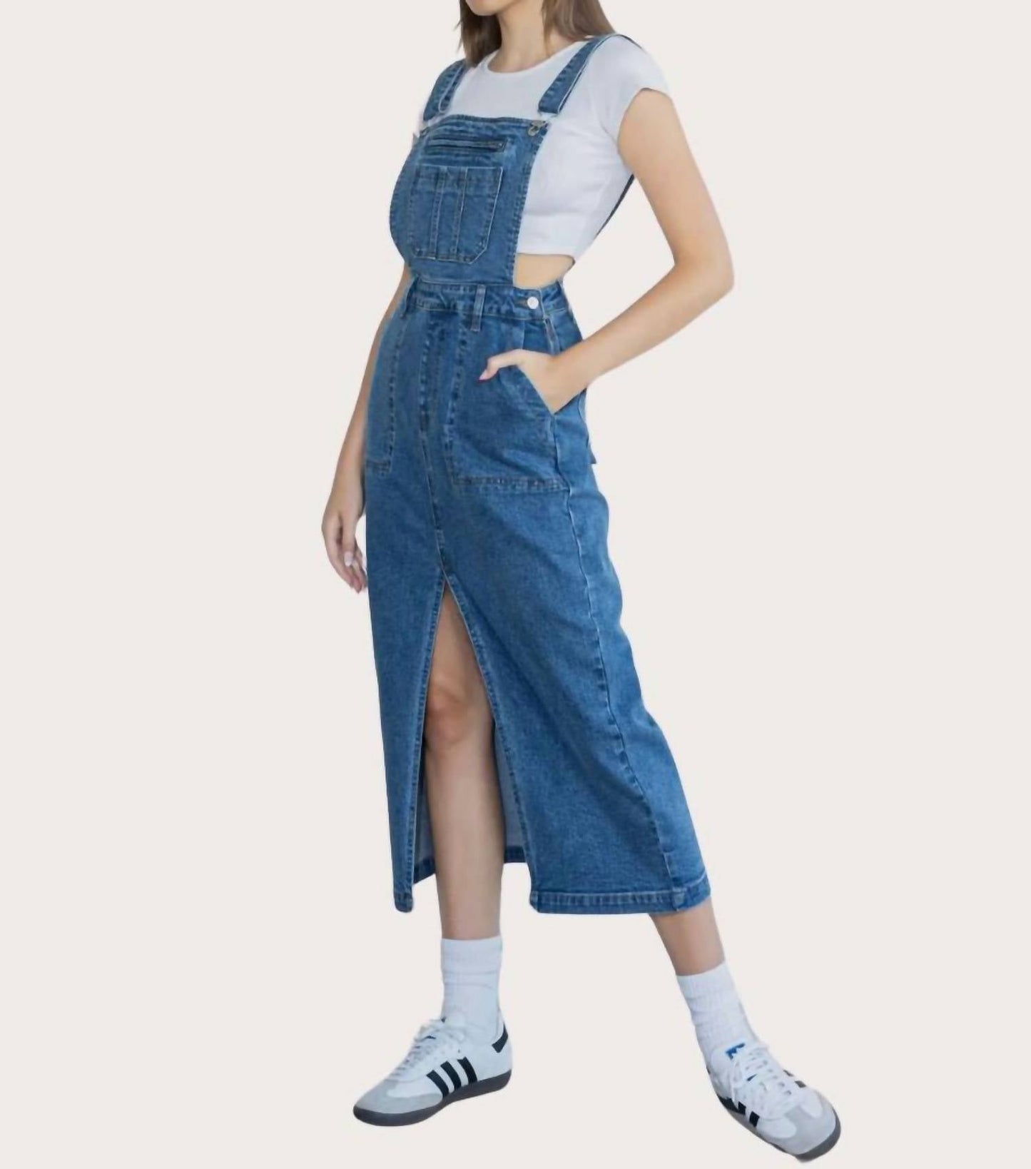 Vibrant M.I.U - Dungaree Overall Skirt