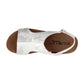 Corkys Footwear - Women's Volta Ii - White Metallic Wedge Sandal
