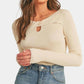 &Merci - Ribbed Cut-Out Sweater