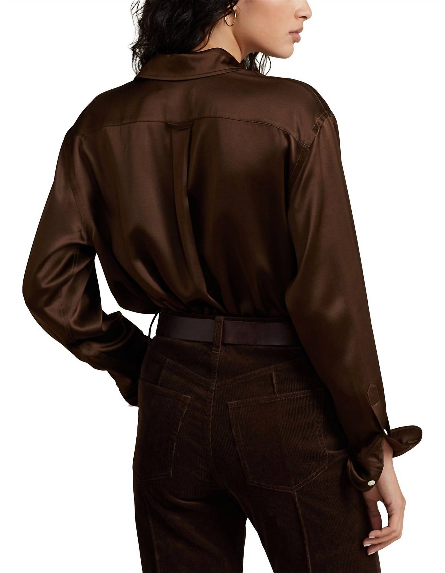 Polo Ralph Lauren - Relaxed Fit Silk Charmeuse Blouse