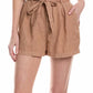 Bella Dahl - Women's Belted Pleat Front Short