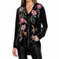 Adore - Women's Velvet Button Down Top