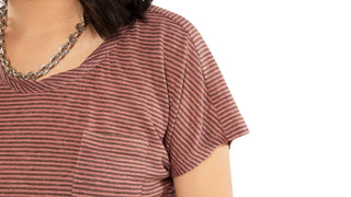 On This Day - Linen Stripe Pocket Tee