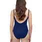 Profile By Gottex - Ginger Petrol Rope Two Tone Round Neck One Piece Swimsuit