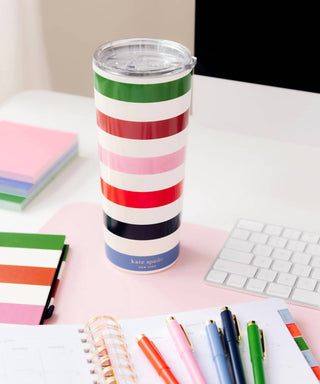 Kate Spade - Stainless Steel Tumbler, Adventure Stripe