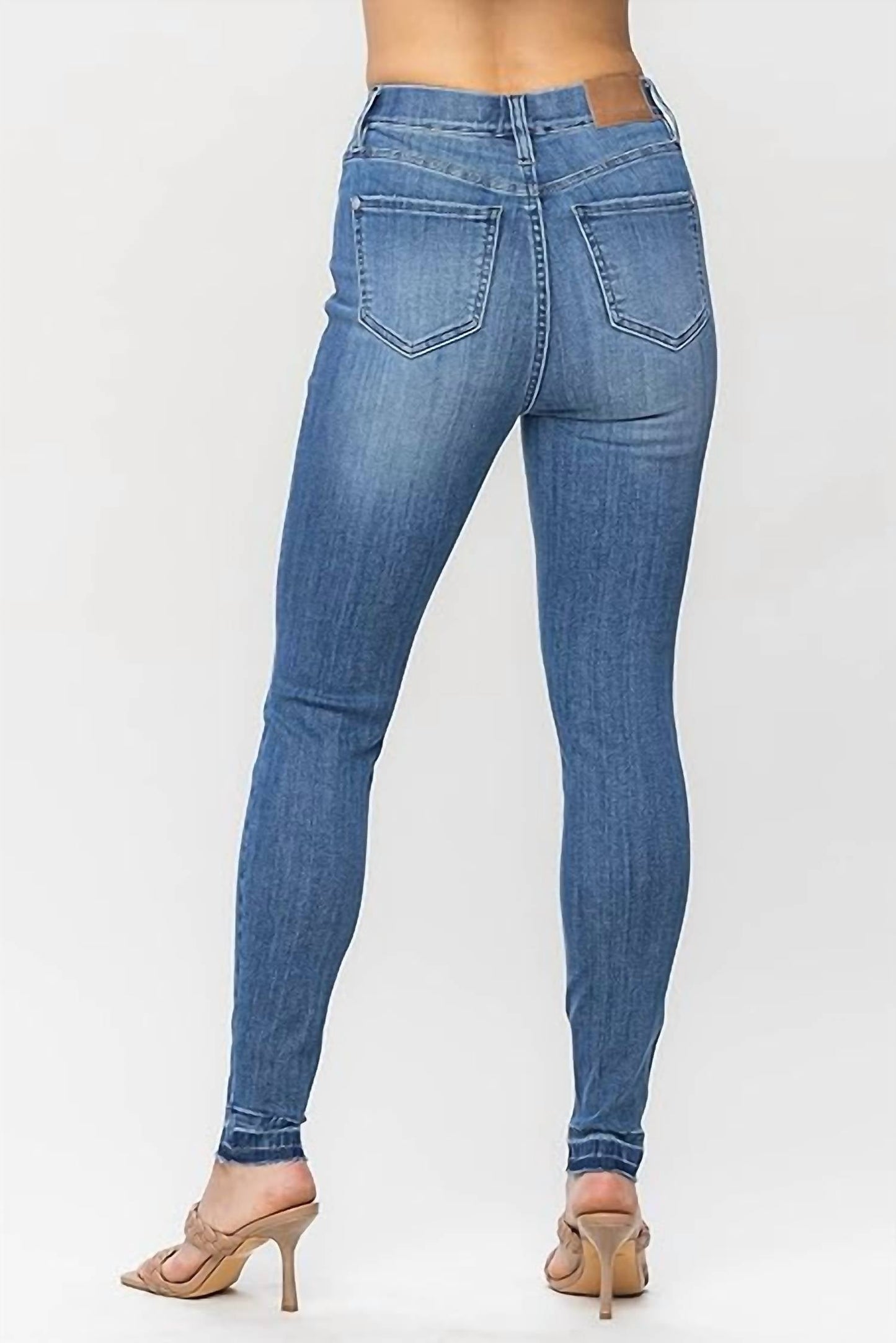 Judy Blue - High Rise Pull on Release Hem Skinny Jeans