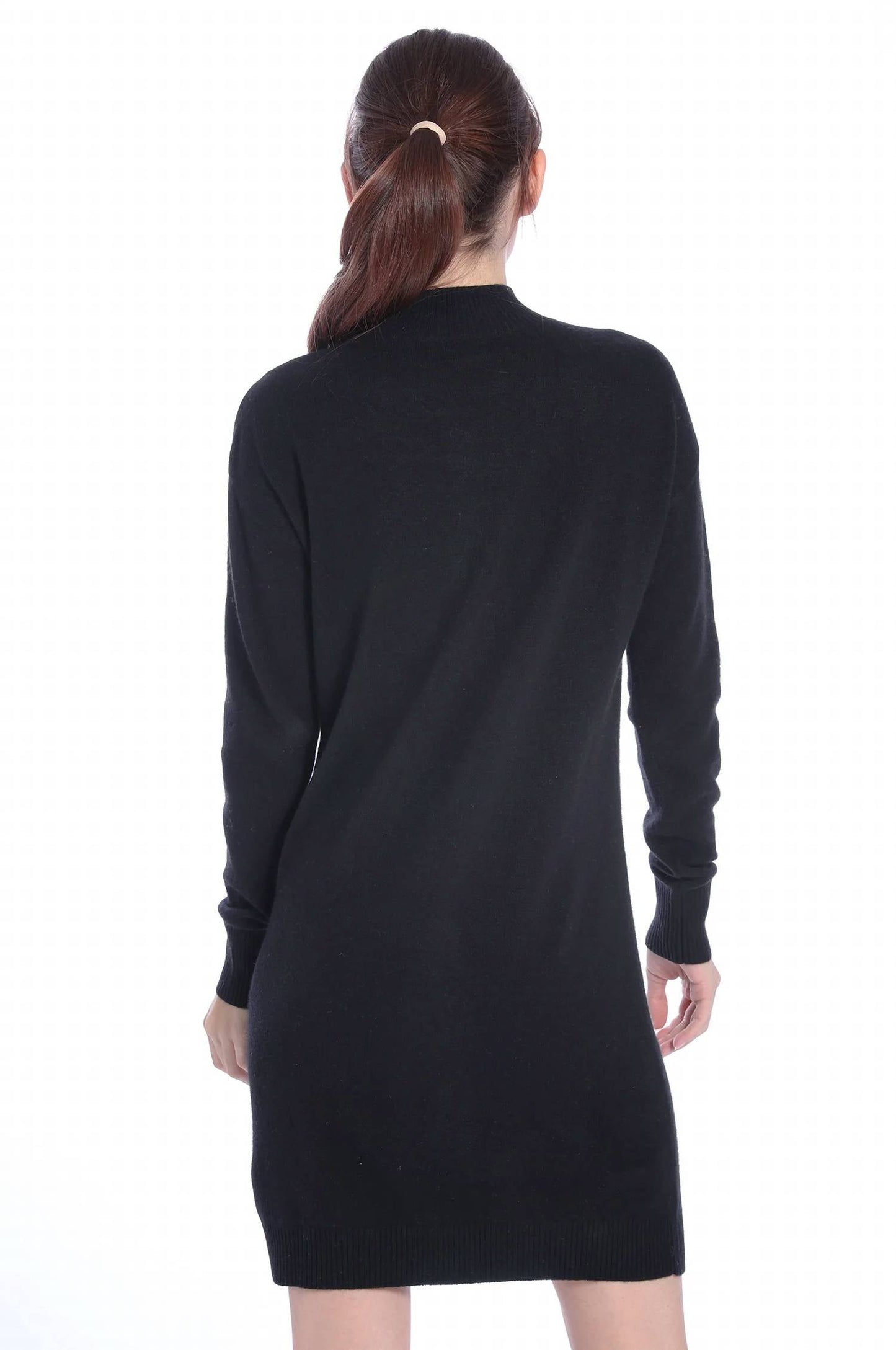 Minnie Rose - CASHMERE MOCK NECK MINI DRESS