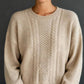 Aqua - Long Sleeve Textured Sweater
