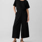 Eileen Fisher - WIDE LEG SHORT SLEEVE JUMPSUIT