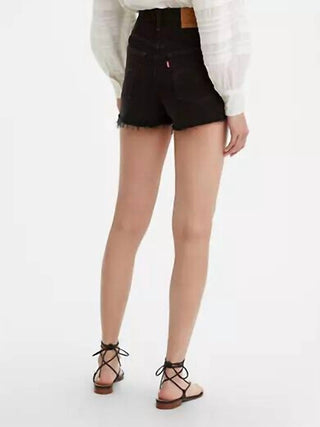 Levi'S - High Rise Button Fly Fringe Ribcage Shorts