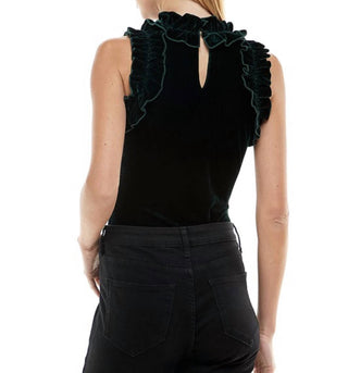 Tcec - Velvet Sawyer Ruffle Sleeveless Bodysuit