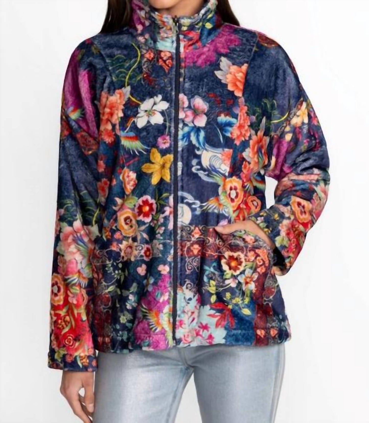 Johnny Was - JOAN ZIP SHERPA LINED JACKET