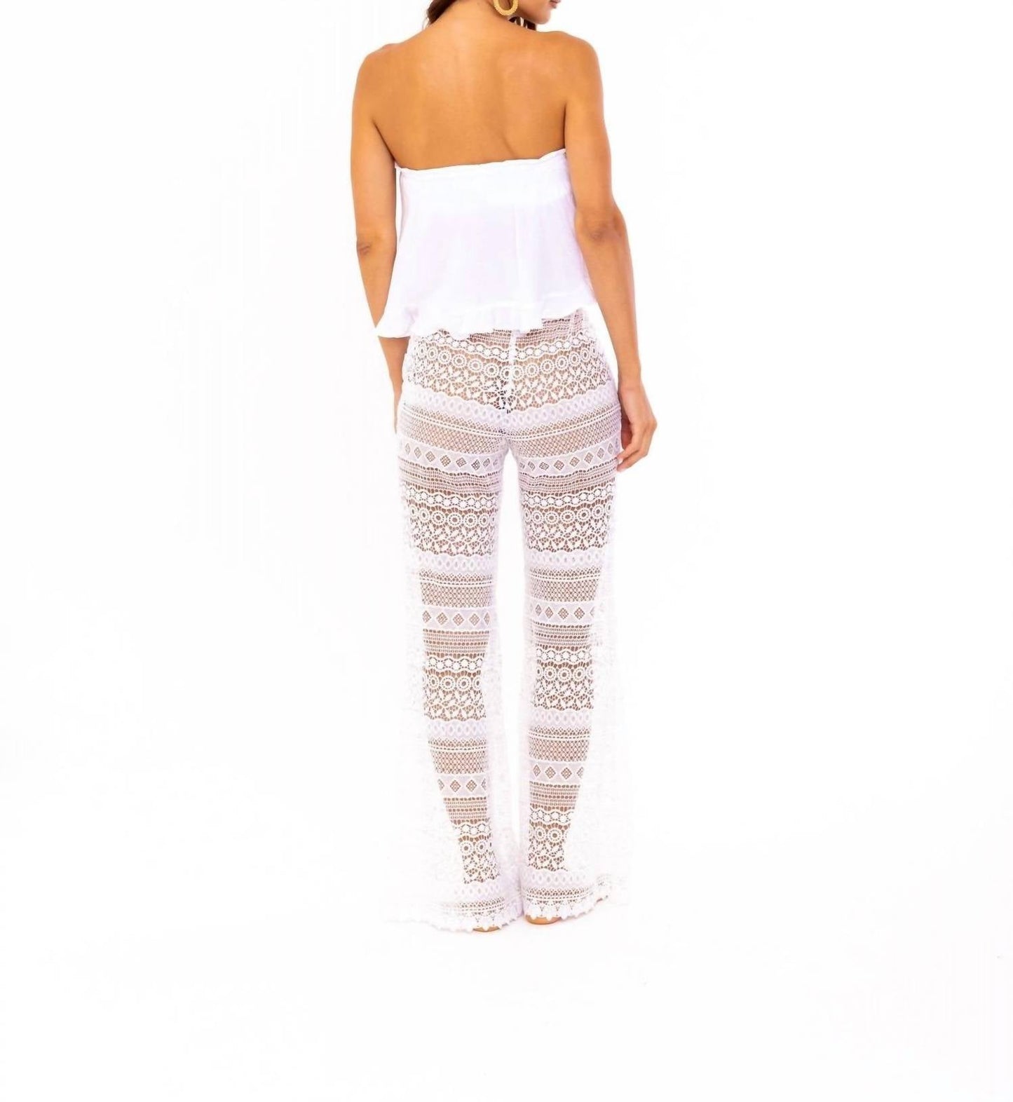 Soah - Women's India Lace Palazzo Pants