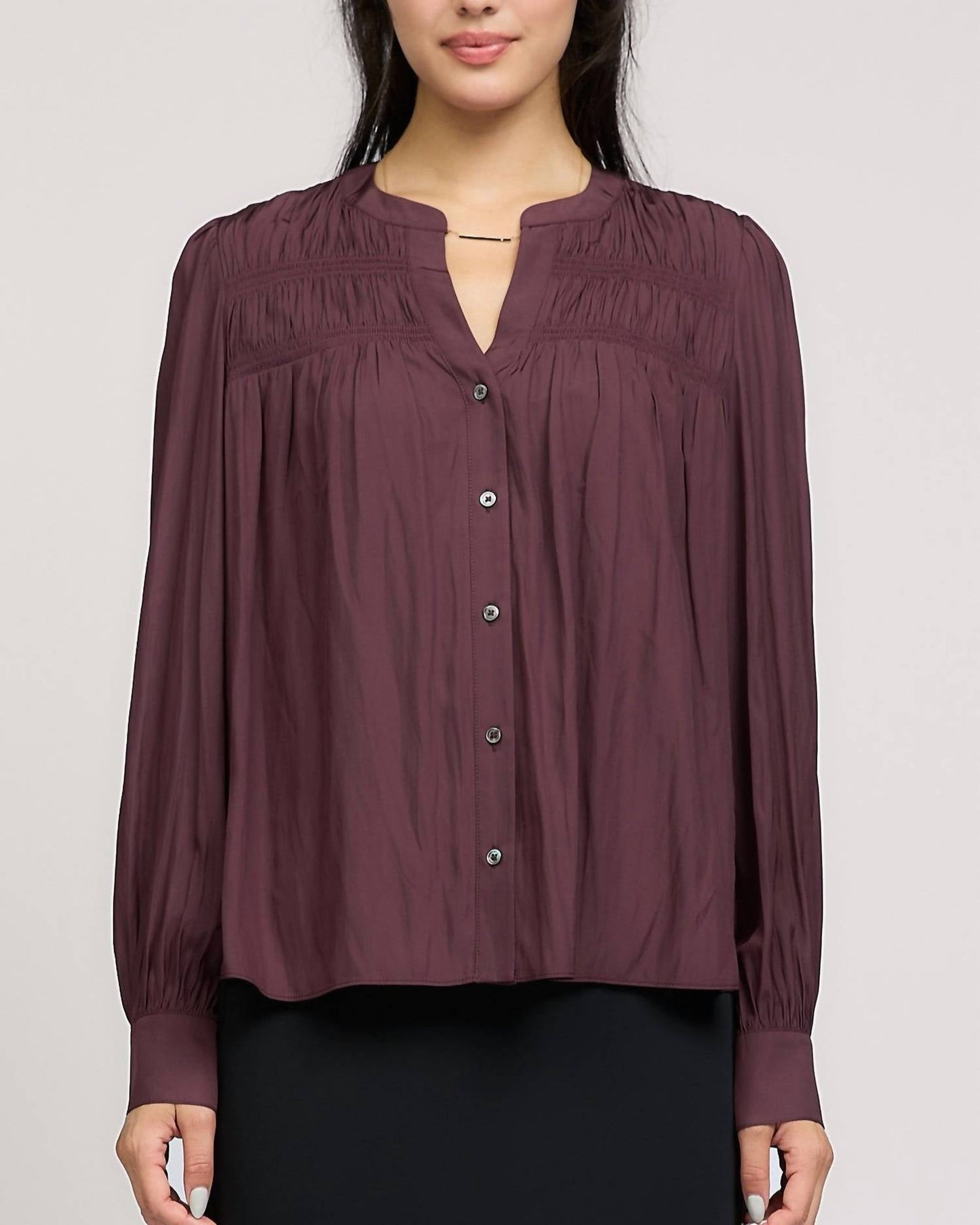 Current Air - Split Neck Blouse