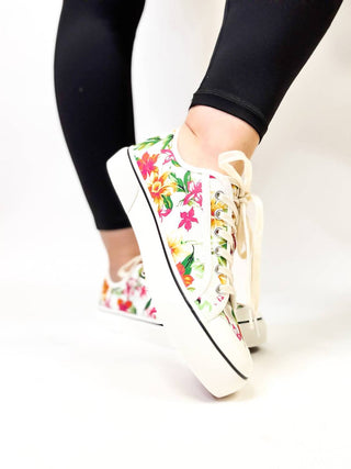 Corkys Footwear - Women's Waiting List Floral Sneakers