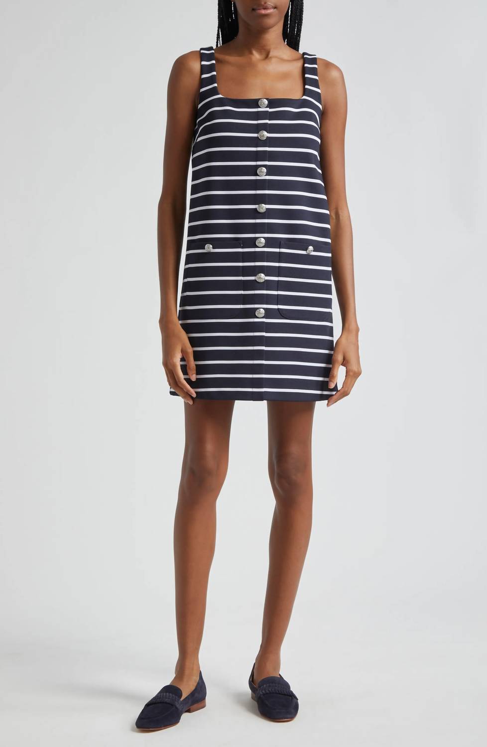 Veronica Beard - Tibbie Stripe Knit Mini Dress