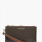 Michael Kors - Jet Set Travel large double zip Signature Logo Smartphone Wallet wristlet