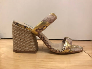 Steve Madden - Women's Leather Strap Jute Heel Sandal